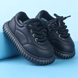Babyoye Casual Shoes with Lace Up Closure - Black-picture-13