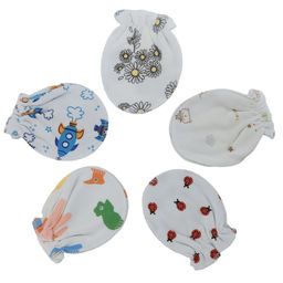 Bembika Cotton Pack Of 5 Floral & Space Theme Designed Mittens - Multi Colour-picture-15