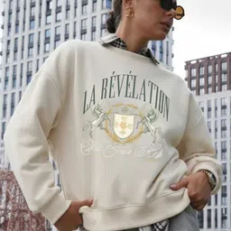 LULU & SKY Women Printed Sweatshirt image 3