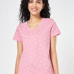 Dreamz by Pantaloons Printed Pure Cotton Lounge Tshirt-picture-45