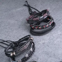 Jewels Galaxy Men Set of 5 Bracelets-image-19