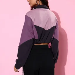 The Roadster Life Co. Colourblocked Crop Sweatshirt image 5