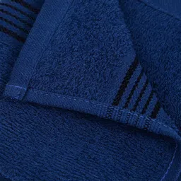 kopa BIANCA Navy Blue Set of 8 Solid 380 GSM Cotton Face Towels image 5