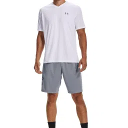 Under Armour Gray Loose Fit Sports Shorts image 5