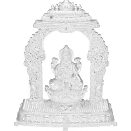 Sri Jagdamba Pearls 800 Silver Temple Laxmi Idol - 67 gm image 1