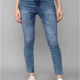 Allen Solly Blue Cotton Mid Rise Jeans-picture-38
