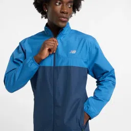 New Balance Blue Cotton Regular Fit Sports Jacket-picture-26
