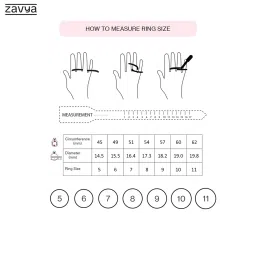 Zavya 92.5 Sterling Silver Adjustable Ring in Rhodium-Plating image 5