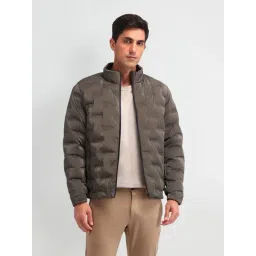 Arrow New York Brown Regular Fit Quilted Jacket image 4