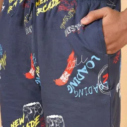 Coolsters by Pantaloons Kids Navy Cotton Printed Shorts image 5