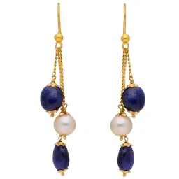 Sri Jagdamba Pearls 22 kt Gold Earrings image 1