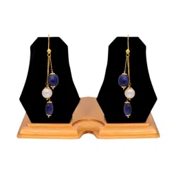 Sri Jagdamba Pearls 22 kt Gold Earrings image 3