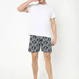 Bewakoof Black & White Printed Boxer image 5