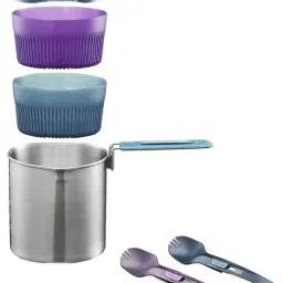 Forclaz by Decathlon Gas & Induction safe Compact Outdoor Cooking Set for 2 People - MT500-image-11