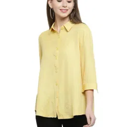 Global Republic Yellow Regular Fit Shirt-image-39