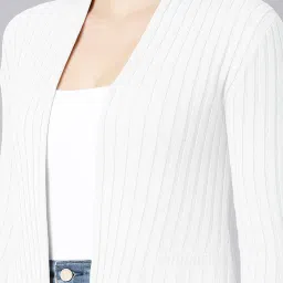 showoffff Showoff White Regular Fit Shrug image 5