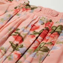 Deewa Pink Floral Print Midi Dress image 5