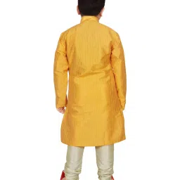 SG Yuvraj Kids Mustard Regular Fit Kurta Set image 2