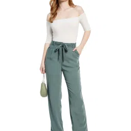 METTLE Green Cotton Trousers image 5