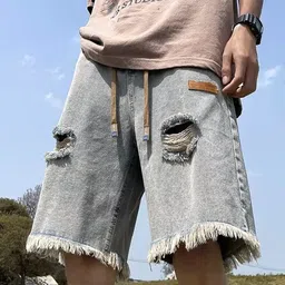 HERE&NOW Men Denim Regular Fit Shorts image 4