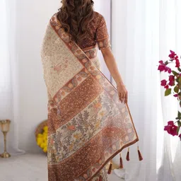 MAHARANI COUTURE Ethnic Motifs Printed Pure Cotton Saree image 4