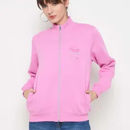 MADAME Pink Plain Sweatshirt image 1