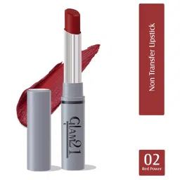 Glam21 Non Transfer Lipstick 02 Red Power - 2.8 gm image 1