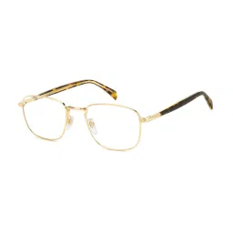 DAVID BECKHAM Gold Rectangular Eye Frames for Men image 1