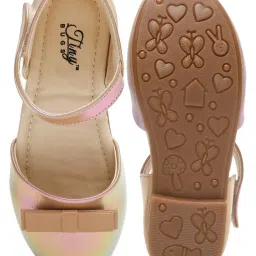 Tiny Bugs Kids Rose Gold Ankle Strap Sandals image 5