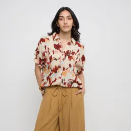 LOV by Westside Multicolour Abstract Printed Shirt image 1