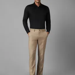 Louis Philippe Beige Slim Fit Trousers image 5