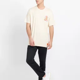 Adidas Originals Beige Regular Fit Graphic Print Cotton Crew T-Shirt image 5