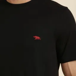 Andamen Black Regular Fit T-Shirt image 5