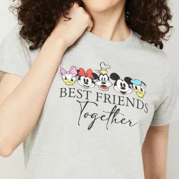 Ginger by Lifestyle Grey & Pink Printed T-Shirt With Pyjamas image 5