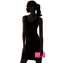 SASSORA Pink Textured Rfid Wallet for Women image 5