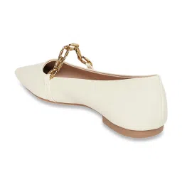 Forever Glam by Pantaloons Women's Beige Mary Jane Shoes image 5