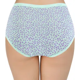 Amante Purple & Peach Cotton Floral Print Full Brief Panties - Pack Of 3 image 5