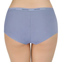 Amante Blue & Black Boy Shorts Panties - Pack Of 2 image 5