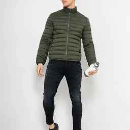 celio celio* Green Regular Fit Puffer Jacket image 5