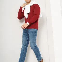 celio celio* Blue Slim Fit Lightly Washed Jeans image 5