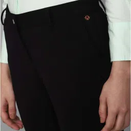 Allen Solly Black Mid Rise Trousers image 5