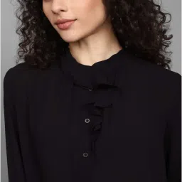Allen Solly Black Regular Fit Shirt image 5