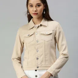 showoffff SHOWOFF Cream Cotton Jacket image 1