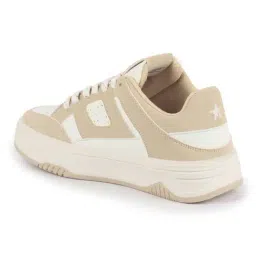 Fausto Women's Beige Casual Sneakers image 5