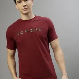 Iconic Red Regular Fit Printed T-Shirt image 1