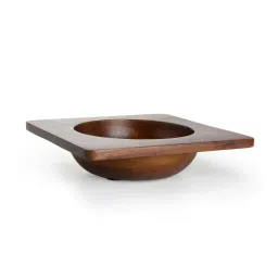 ellementry Natural Mango Wood Salad Bowl - Set of 1 image 2