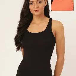 Lady Lyka Multicolor Cotton Camisole (Pack Of 2) image 2