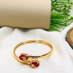 Anouk Set Of 2 18k Gold-Plated American Diamond Kada Bracelet image 3