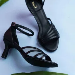 Inc.5 Women's Black Ankle Strap Stilettos image 1