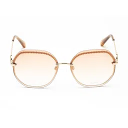 IDEE Brown Hexagon UV Protection Sunglasses for Women image 1